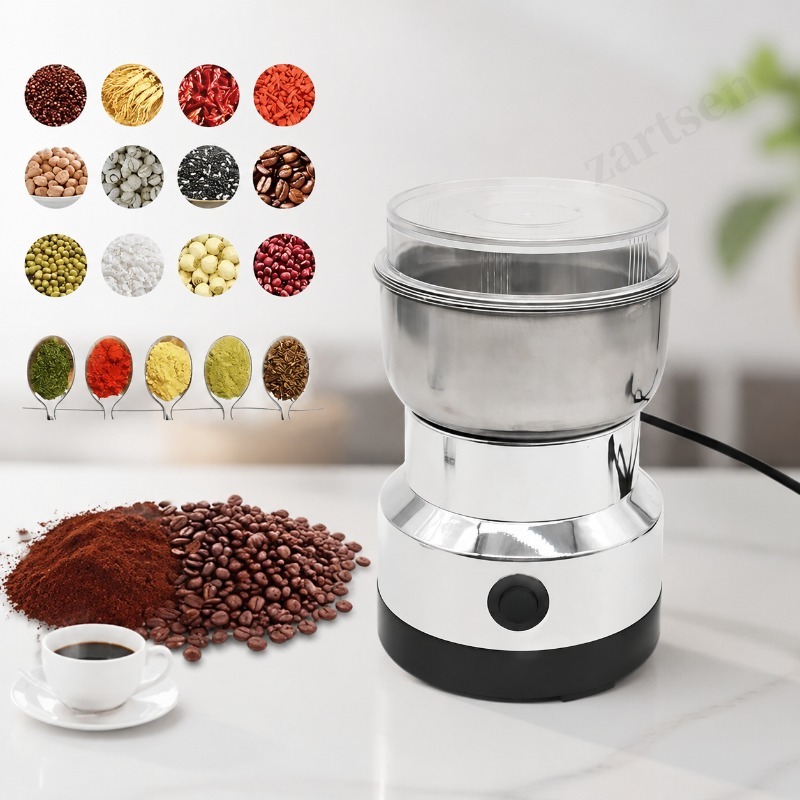 Coffee Bean Grinder Electric - Многофункциональная кухонная электрическая кофемолка с 4