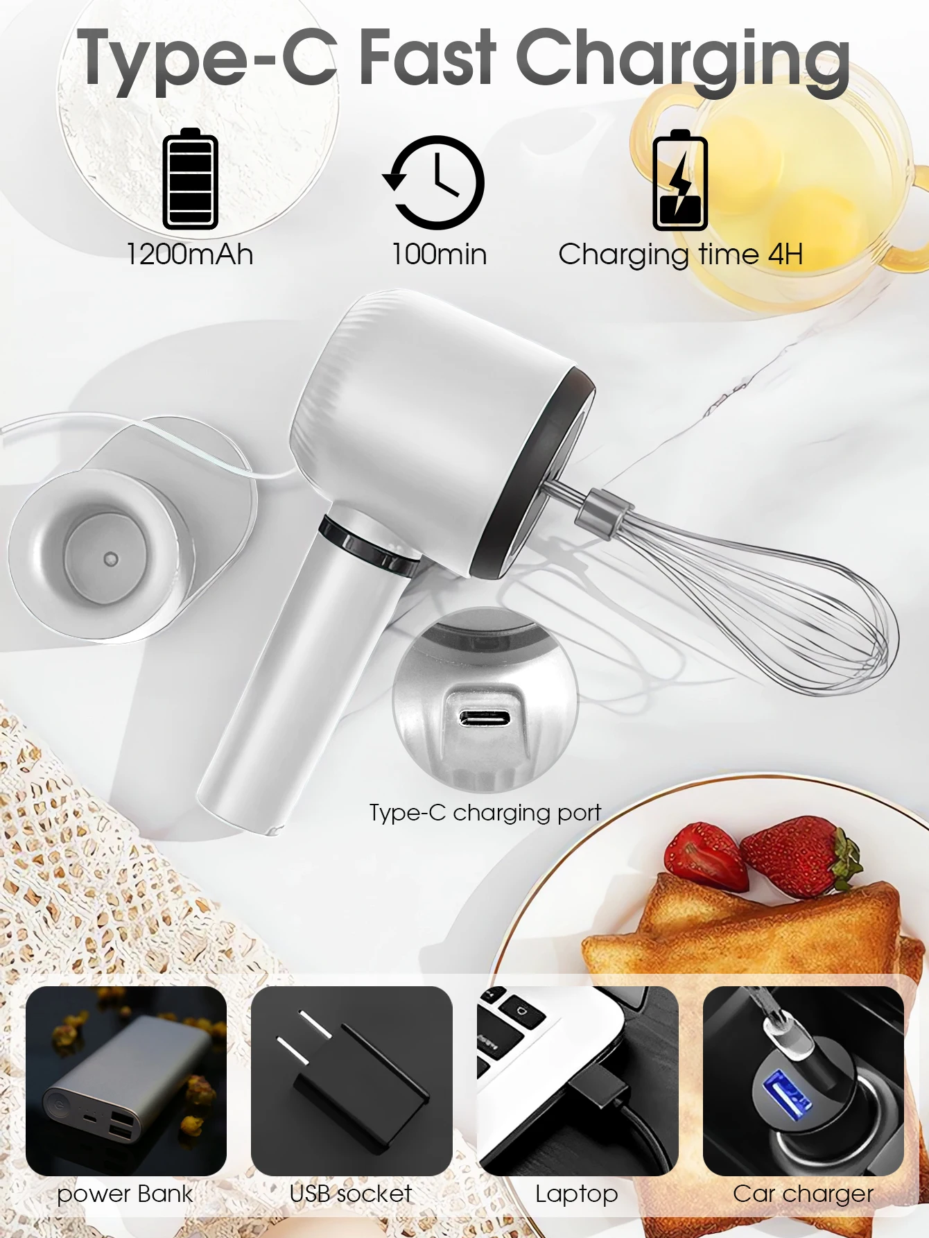Портативный блендер, миксер, к – обзор и цена Immersion Hand Blender Set