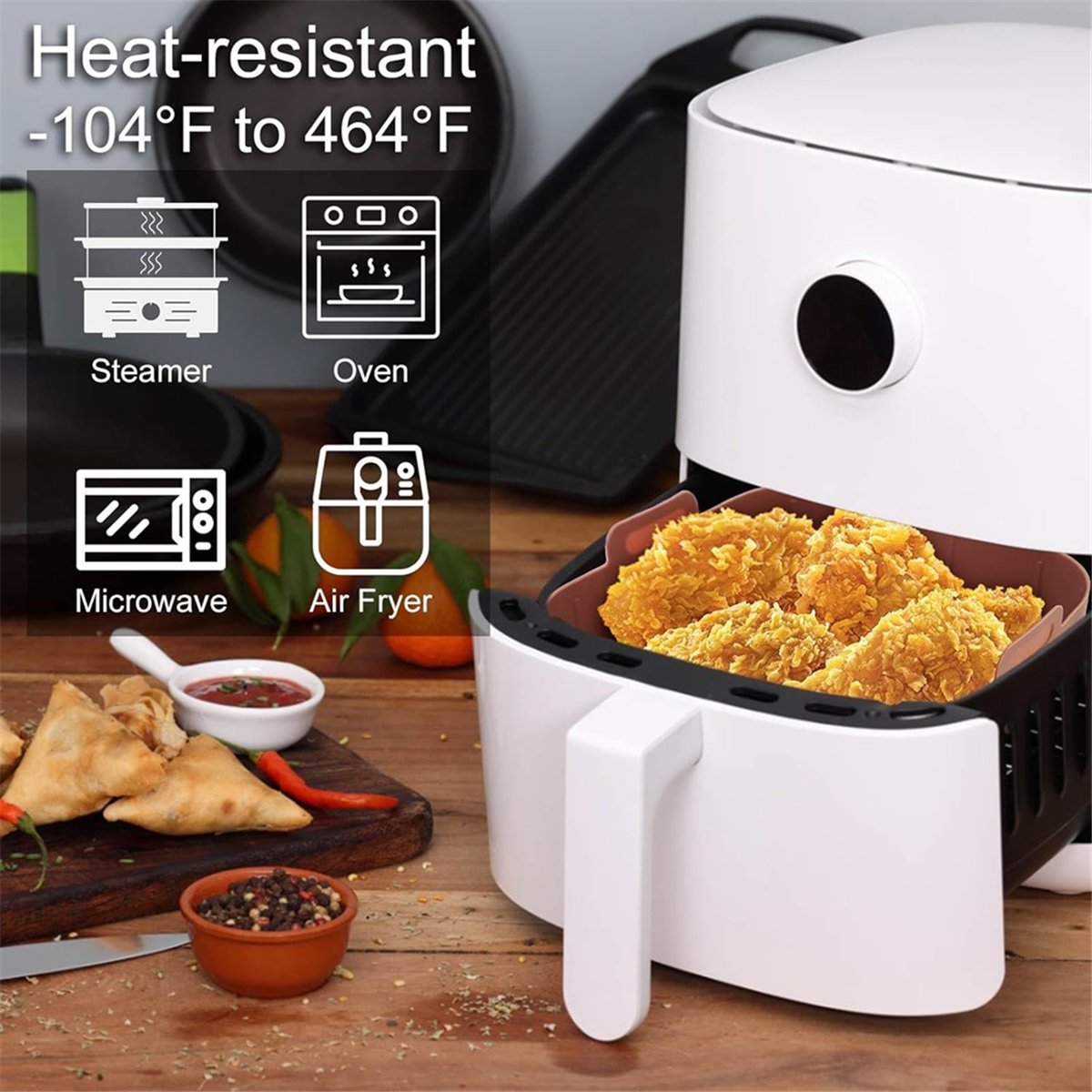 Силиконовые вкладыши для аэроф – обзор и цена Air Fryer Silicone Pot Liner